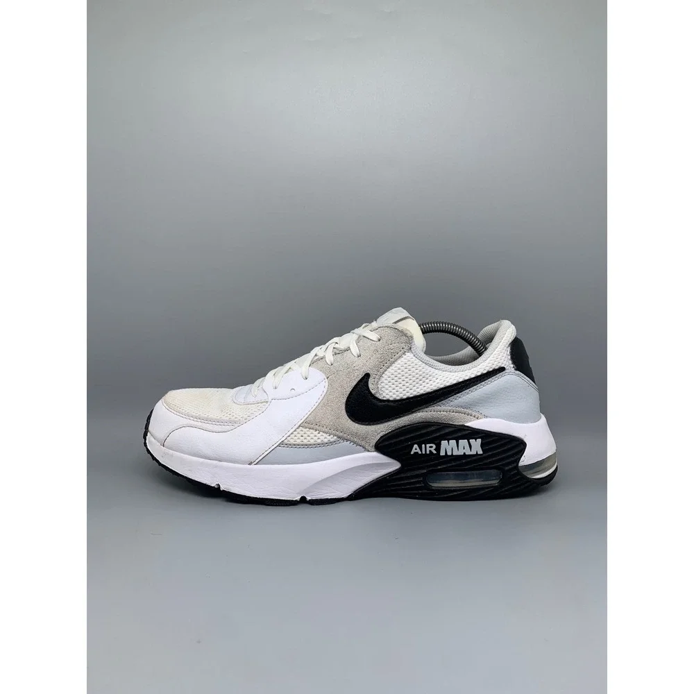 Nike Air Max Excee White Black Grey Running Shoes FN7304-100 Men's Sz 12